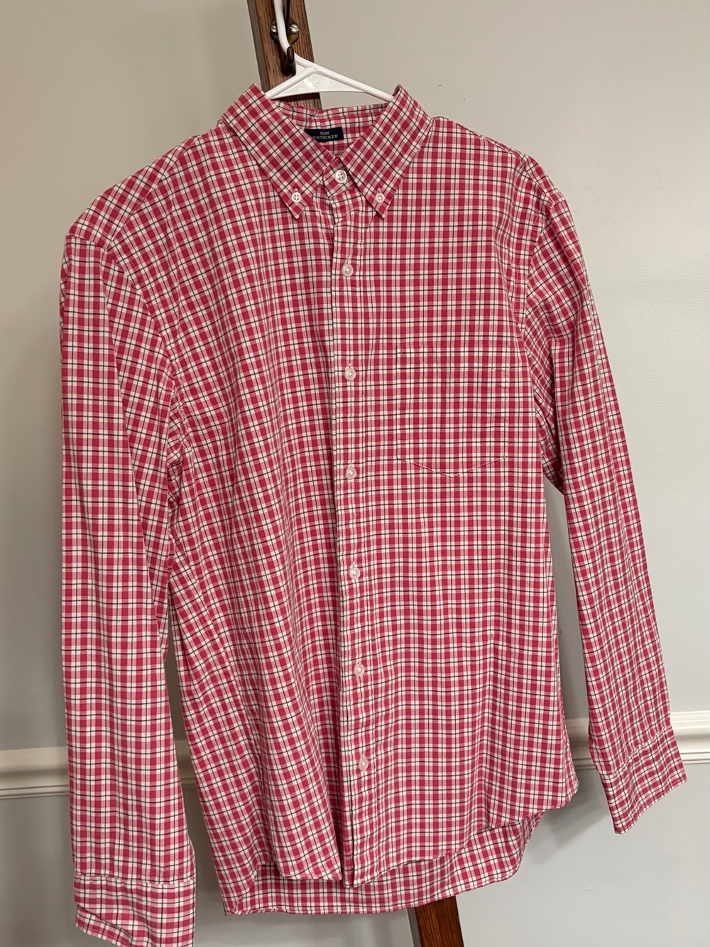 J. Crew Red Plaid Long-Sleeve Button-Down Shirt